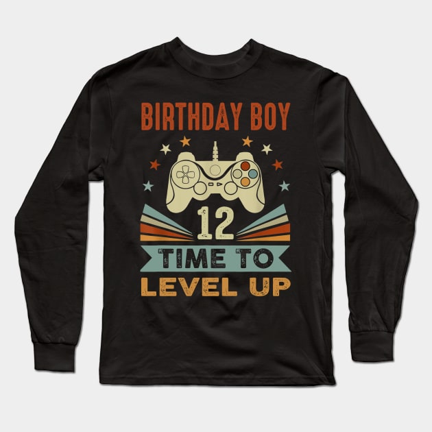 Birthday boy 12 Years old Long Sleeve T-Shirt by BaderAbuAlsoud